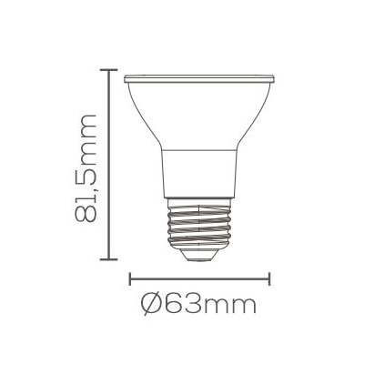 Lâmpada LED Evoled Par20 7W 4000K E27 Bivolt - LE-3329