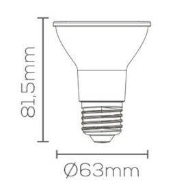 Lâmpada LED Evoled Par20 7W 4000K E27 Bivolt - LE-3329