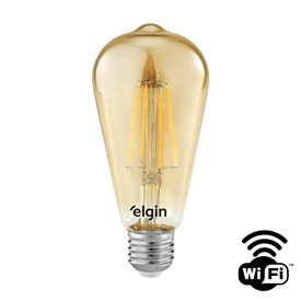 Lâmpada LED Filamento Elgin Inteligente ST64 6W 2000K - 48LST64WIFI0