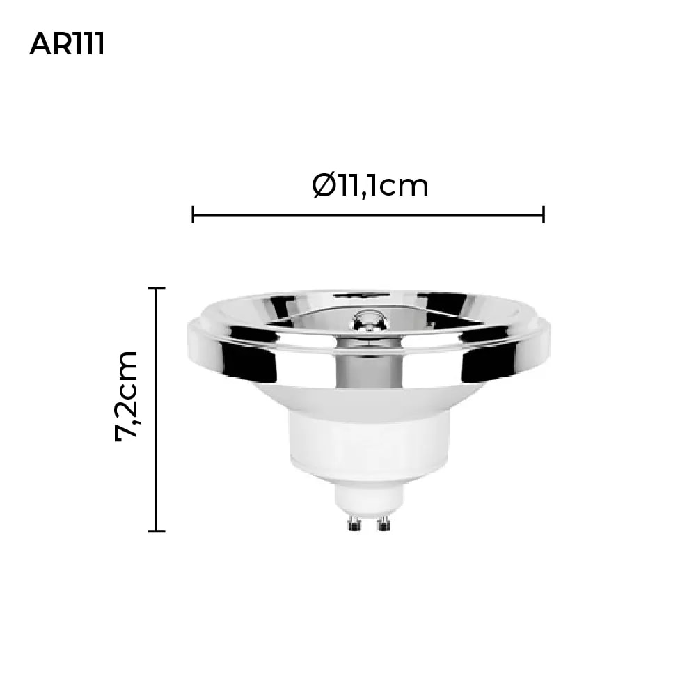 Lâmpada LED Nordecor SOF AR111 IRC95 12W 3000K - 1167