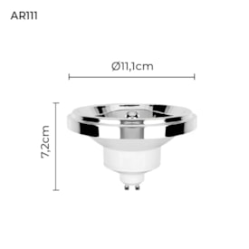 Lâmpada LED Nordecor SOF AR111 IRC95 12W 3000K - 1167