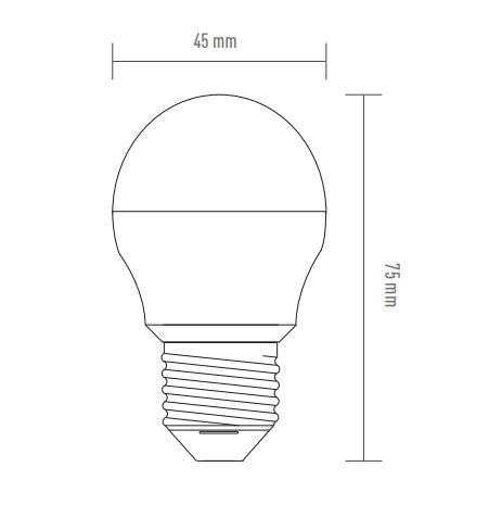 Lâmpada LED Ourolux Superled Bolinha Colors 3W Vermelha Bivolt - 05434