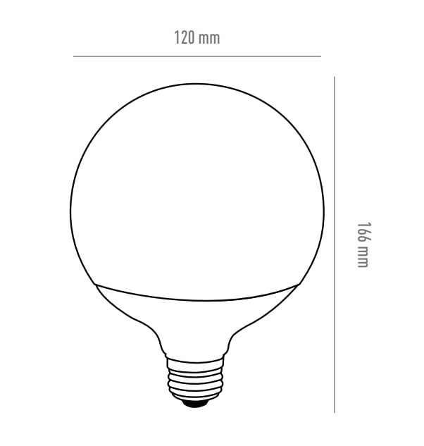 Lâmpada LED Ourolux Superled Globo 12W 2700K Bivolt - 20425