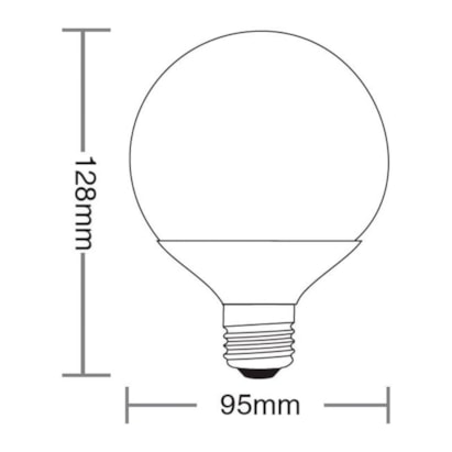 Lâmpada LED Taschibra Globo 800/100 6500K - 11080193