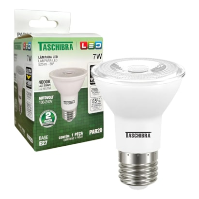 Lâmpada LED Taschibra Par20 7W 4000K - 11080604