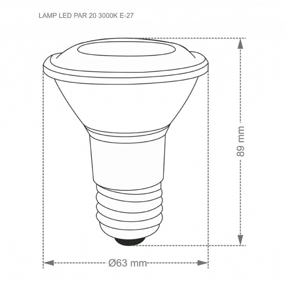 Lâmpada LED Taschibra Par20 7W 4000K - 11080604