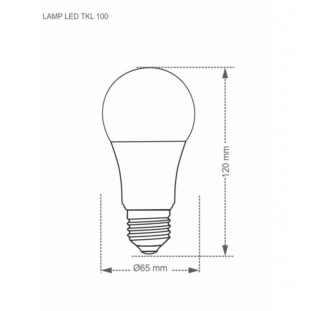 Lâmpada LED Taschibra TKL 100 17W 3000K Bivolt - 11080280