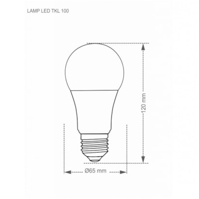 Lâmpada LED Taschibra TKL 100 17W 3000K Bivolt - 11080280
