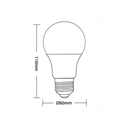Lâmpada LED Taschibra TKL 60 9W 3000K Bivolt – 11080246