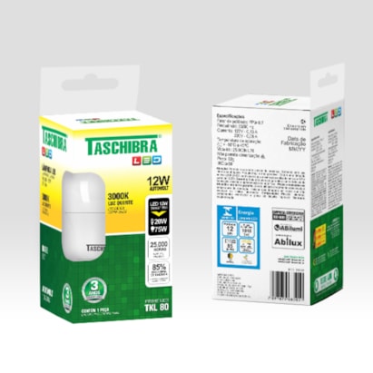 Lâmpada LED Taschibra TKL 80 12W 3000K - 11080472