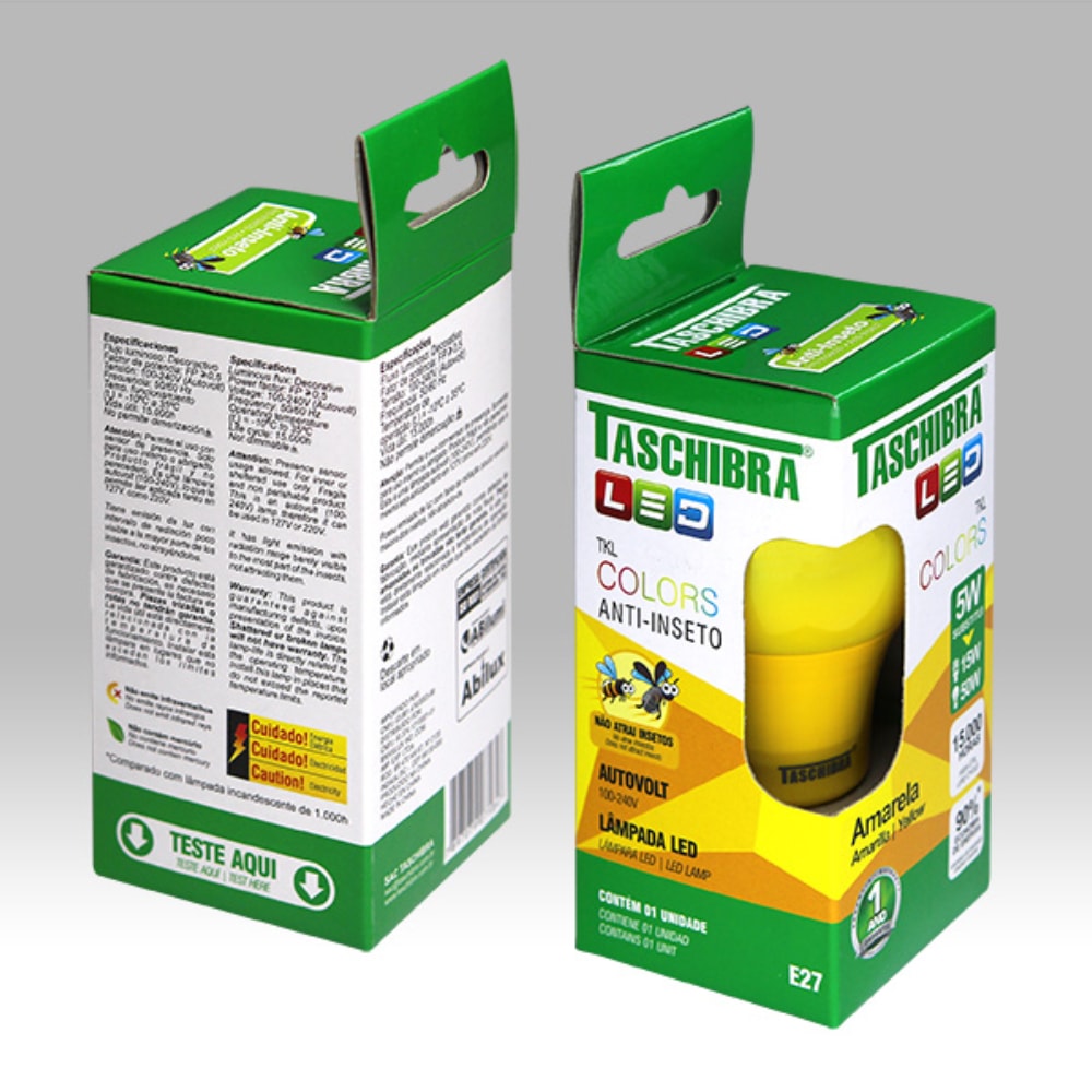 Lâmpada LED Taschibra TKL Amarela Anti-Inseto 5W - 11080391