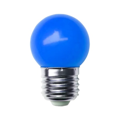 Lâmpada LED Upled Bolinha Azul 3W G45