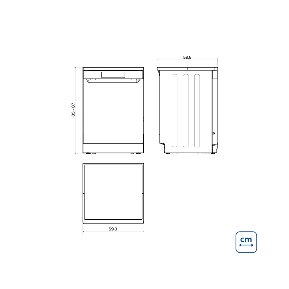 Lava-louças Tramontina S16X Silent 60 em Aço Inox - 94895221