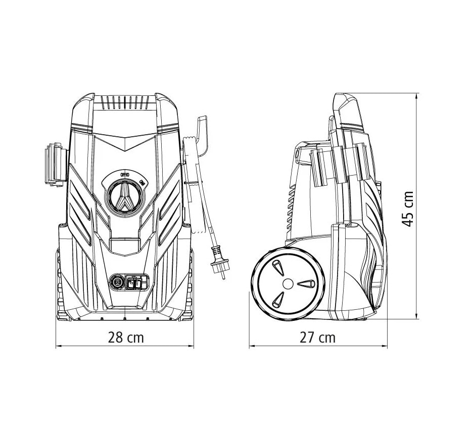 Lavadora de Alta Pressão Tramontina 1500 psi Mangueira 3m 127V - 42546012