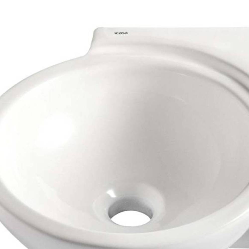 Lavatório de Banheiro Canto Icasa 30cm Branco - IL400