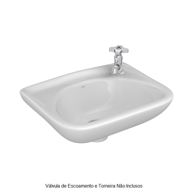 Lavatório de Banheiro Deca Izy 39,5 x 29,5cm Branco - L.15.17