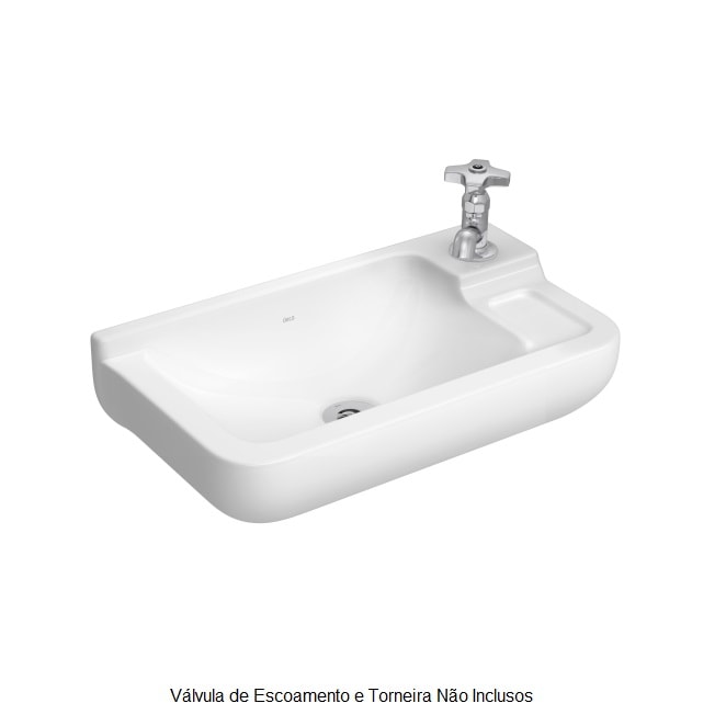 Lavatório de Banheiro Deca Izy 43x23,5cm Branco - L.100.17