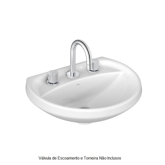 Lavatório de Banheiro Deca Izy 45,5x36cm Branco - L.915.17