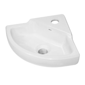 Lavatório de Banheiro Deca Izy de Canto 41 x 33cm Branco - L.101.17
