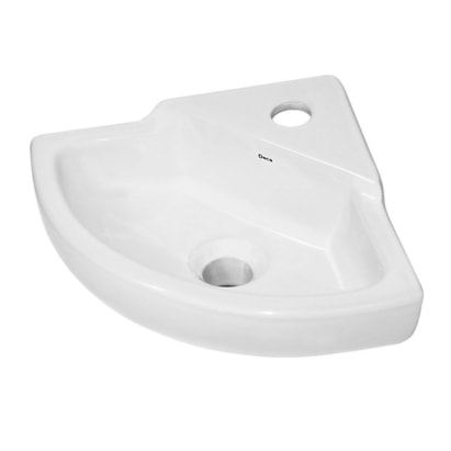 Lavatório de Banheiro Deca Izy de Canto 41x33cm Branco - L.101.17