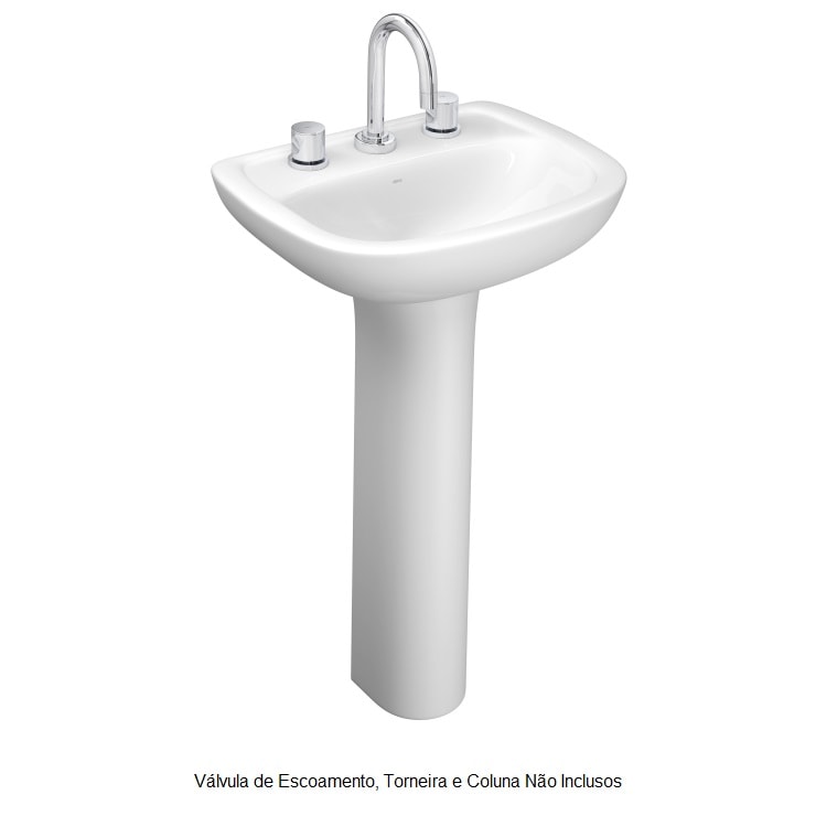 Lavatório de Banheiro Deca Vogue Plus 47 x 55cm Branco - L.51.17