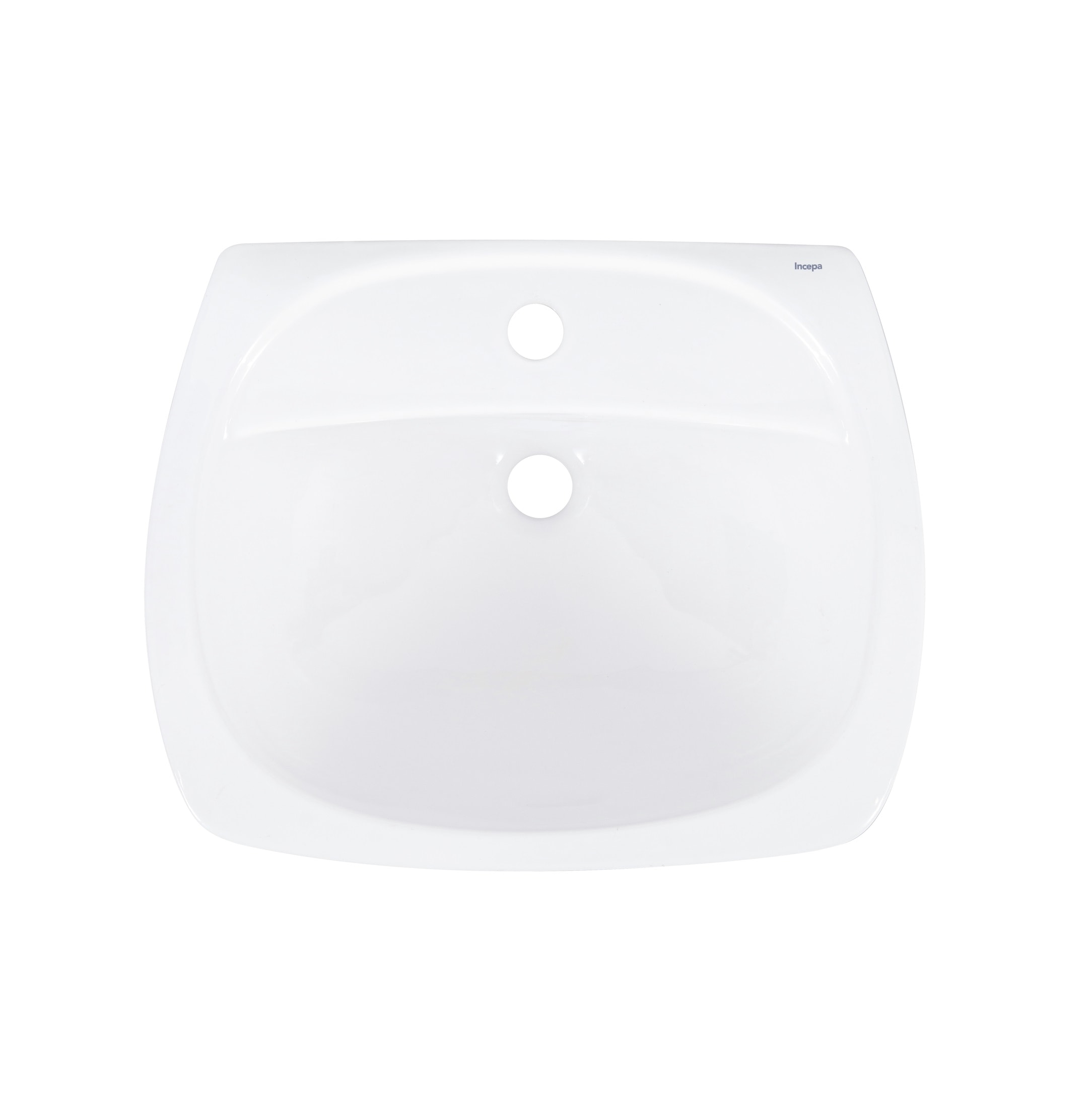 Lavatório de Banheiro Incepa Thema Plus 52 x 42cm Branco