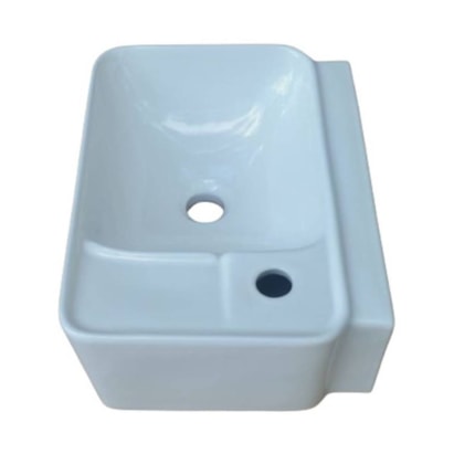 Lavatório de Banheiro Suspenso Icasa Retangular 41x30cm Branco - LVS100