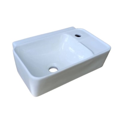 Lavatório de Banheiro Suspenso Icasa Retangular 41x30cm Branco - LVS100