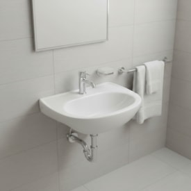 Lavatório de Banheiro Suspenso Icasa Sabará 42x32cm Branco - IL3100