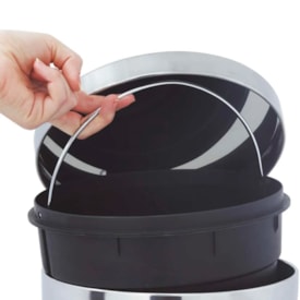 Lixeira 12 Litros Mor Redonda Agata Inox - 008223