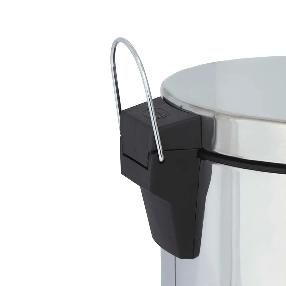 Lixeira 12 Litros Mor Redonda Agata Inox - 008223