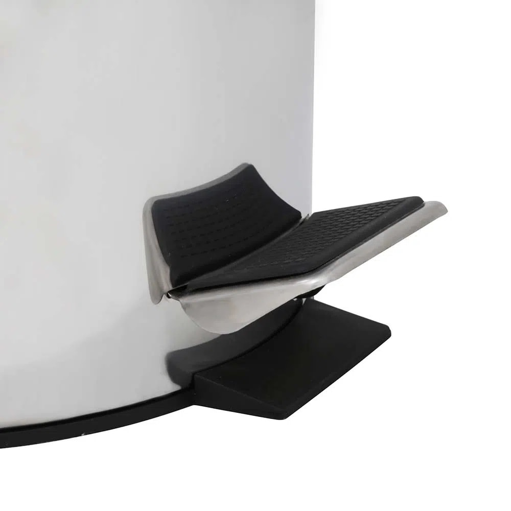 Lixeira 12 Litros Mor Redonda Agata Inox - 008223
