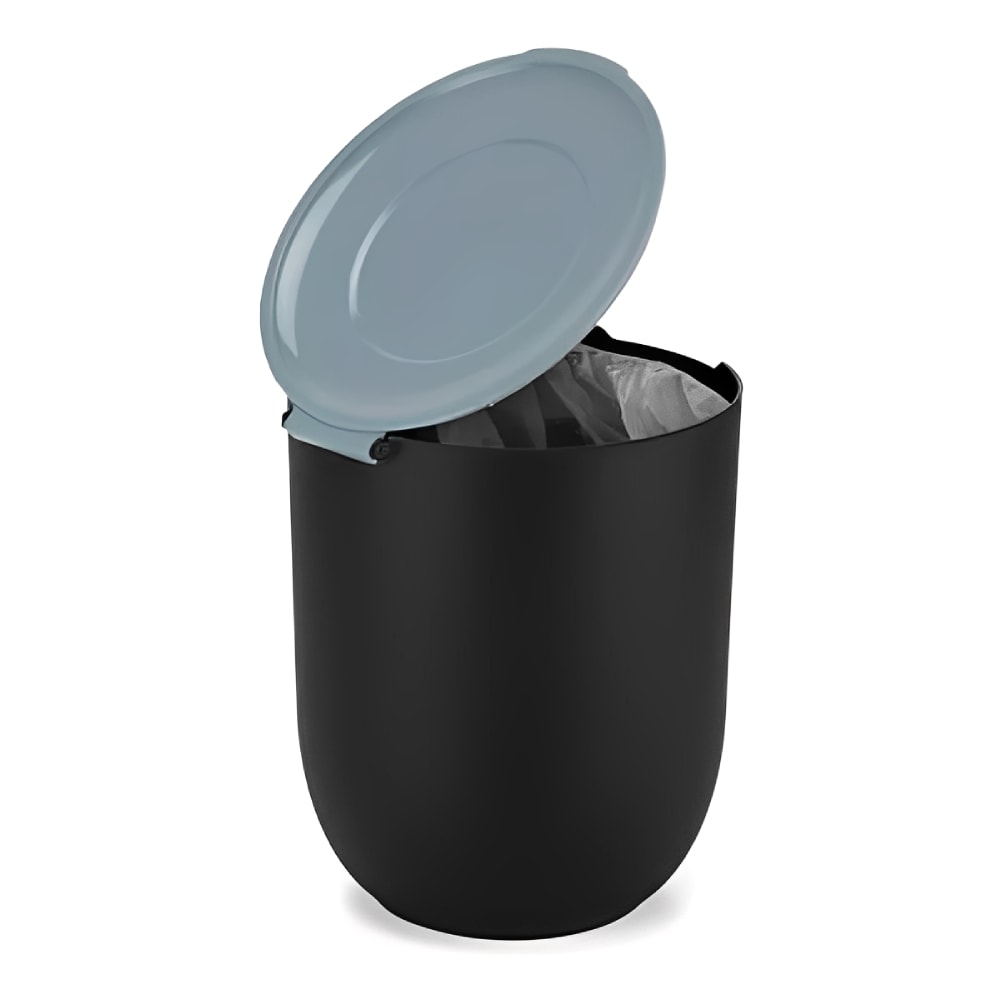 Lixeira Arthi 5L Com Aramado Branco/Cinza - 5059