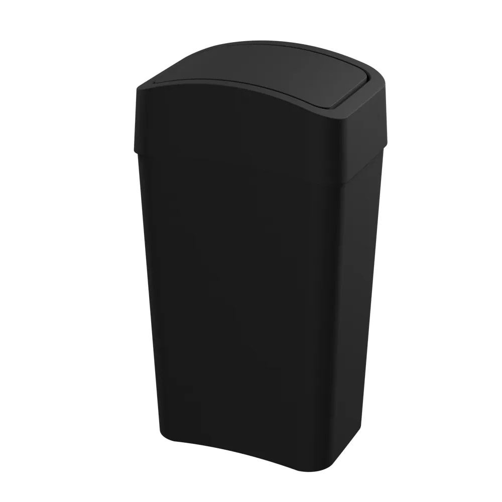 Lixeira Com Tampa Basculante 8L Astra Mediterrâneo Preto - LTB2PR