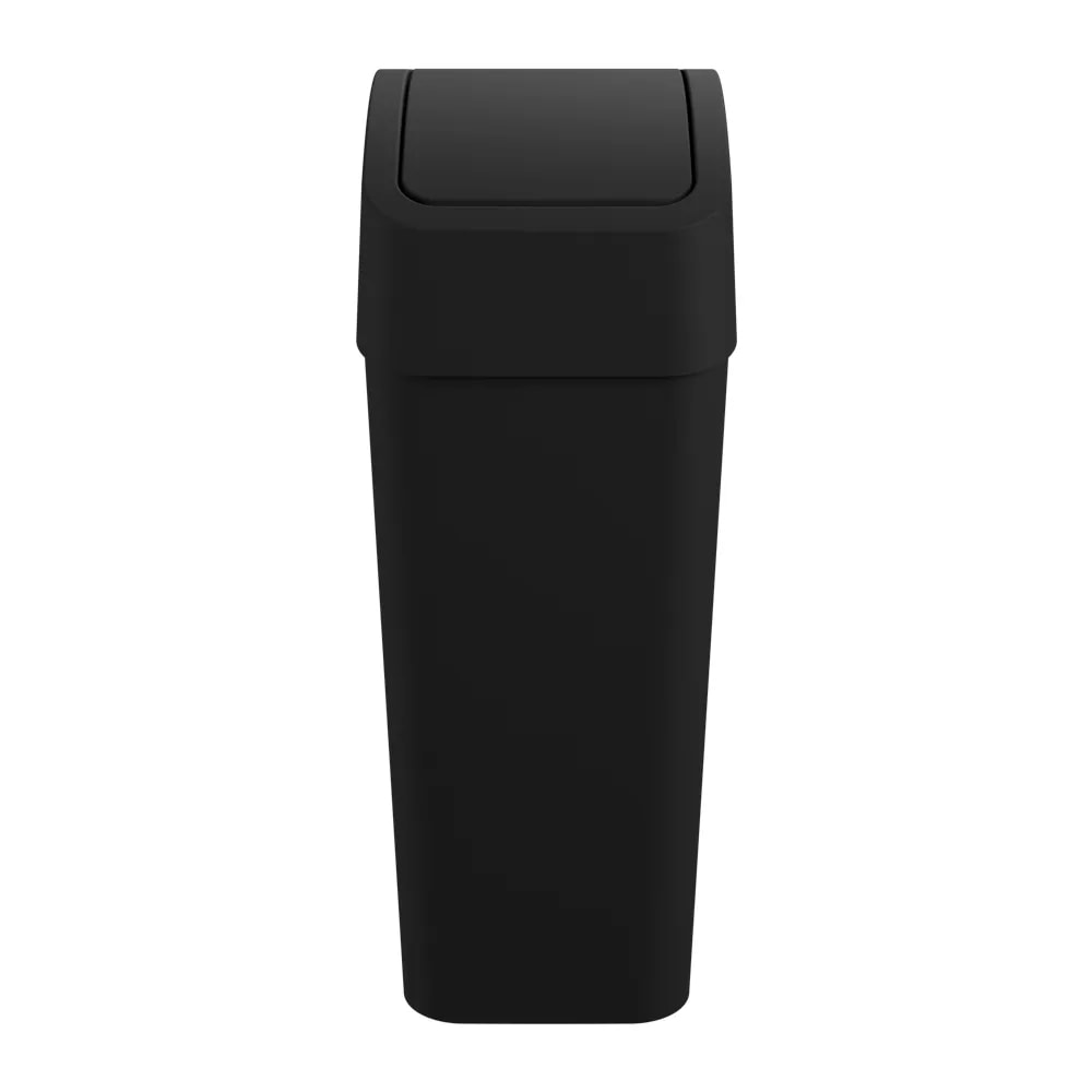 Lixeira Com Tampa Basculante 8L Astra Mediterrâneo Preto - LTB2PR