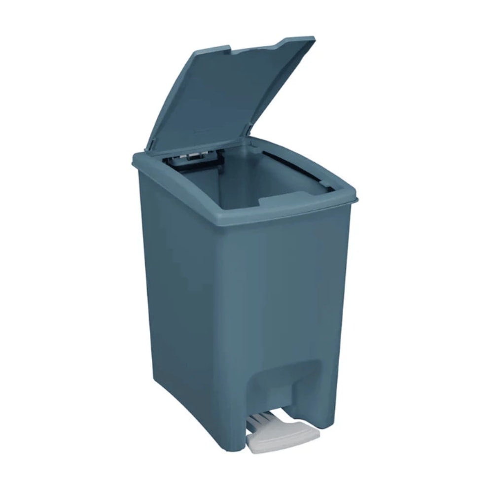 Lixeira de Dupla Abertura Com Pedal Astra 10L Cinza - LPDA10MDT-BR