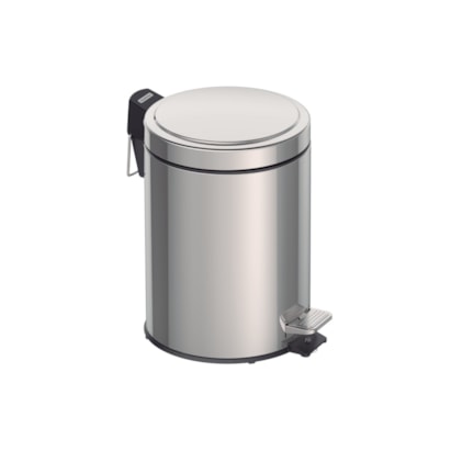 Lixeira Inox com Pedal Tramontina Acabamento Polido 5L - 94538105