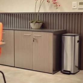 Lixeira Inox Tramontina Octos Balde Removível 20L - 94544420