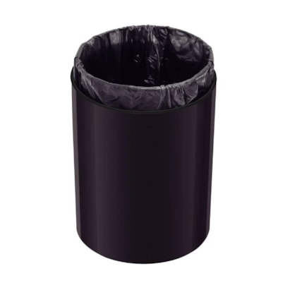 Lixeira Inox Tramontina Útil Scotch Brite Black Matte 5L - 94540084