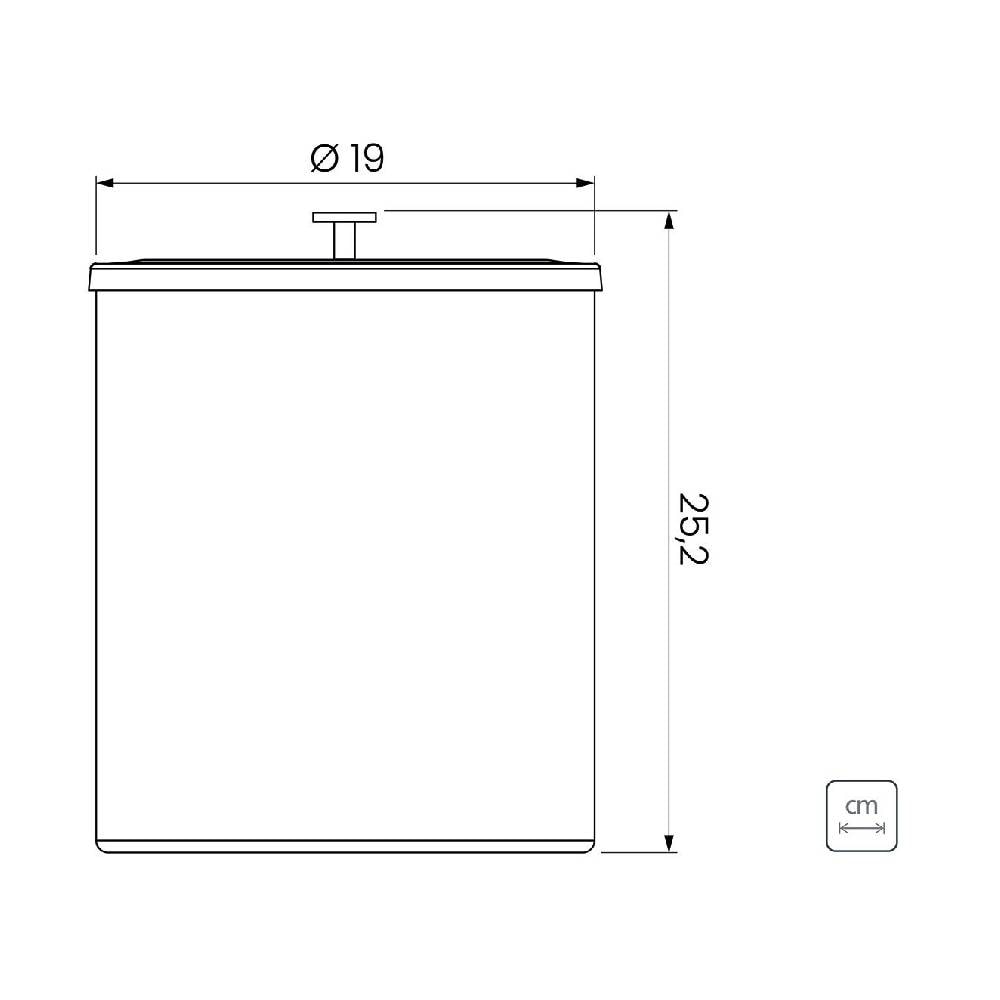 Lixeira Inox Tramontina Útil Scotch Brite Black Matte 5L - 94540084