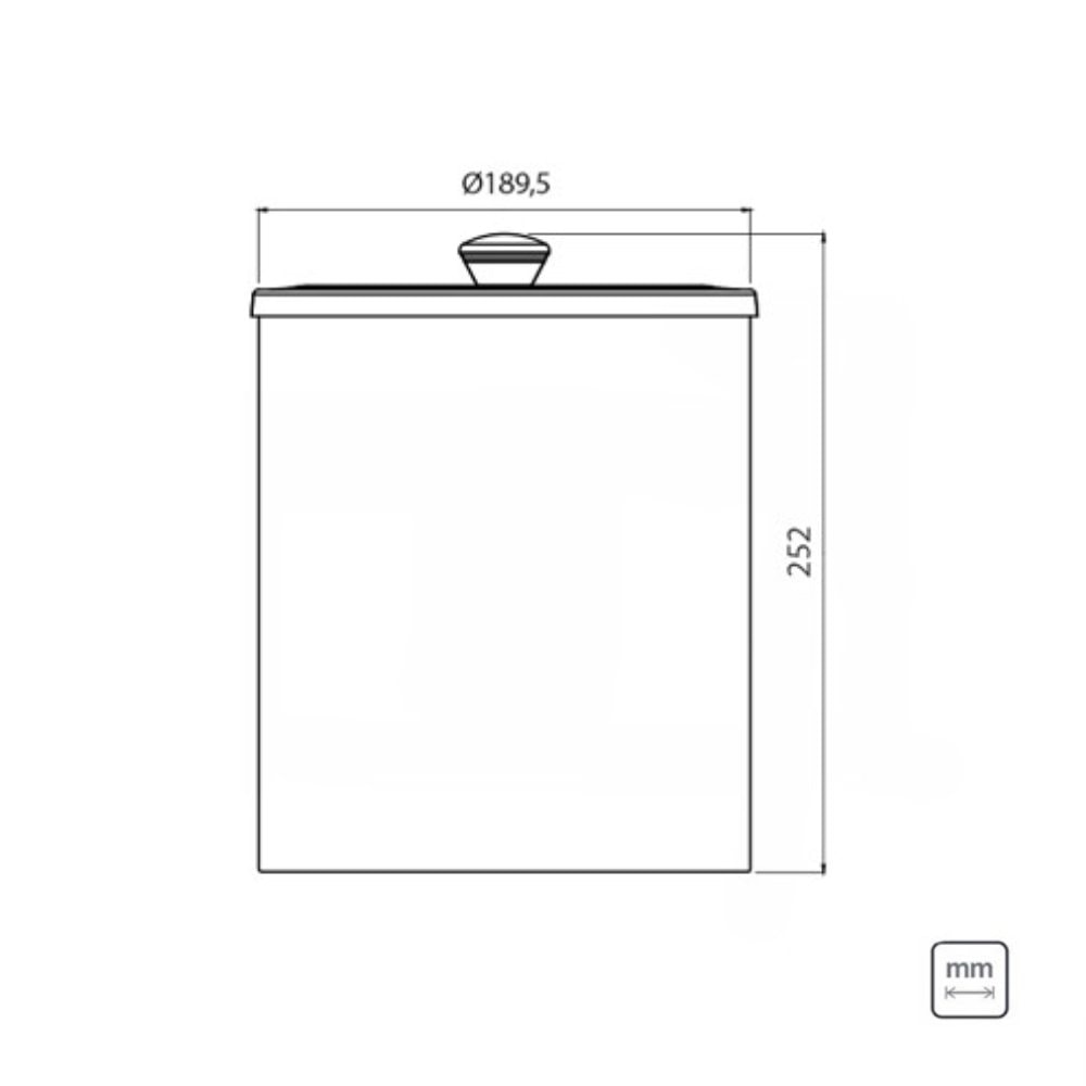 Lixeira Tramontina 5L Rose Gold - 94540/053