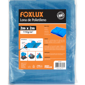 Lona de Polietileno Foxlux 2x2m Azul - 60.11