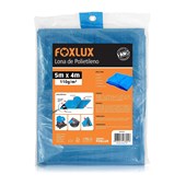 Lona de Polietileno Foxlux Multiuso Impermeável 5M x 4M Azul - 60.16