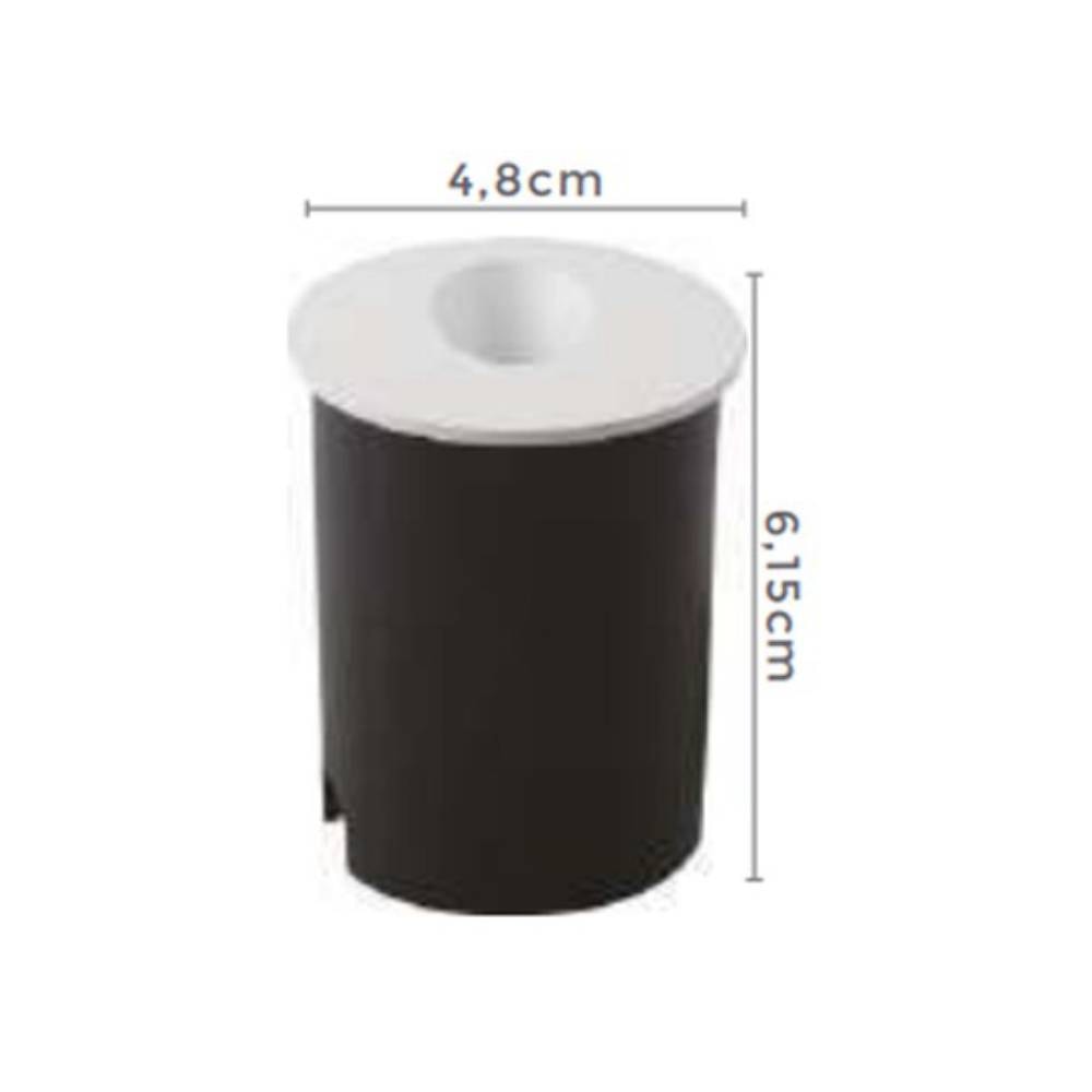 Luminária Balizador de Embutir Nordecor Redonda 2,4W 3000K Branco - 2012