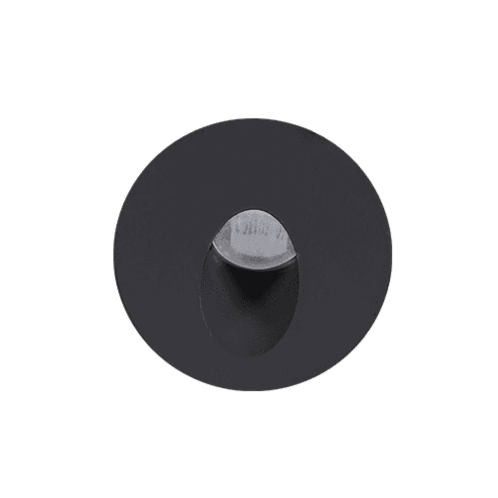 Luminária Balizador de Embutir Nordecor Redonda 2,4W 3000K Preto - 2372