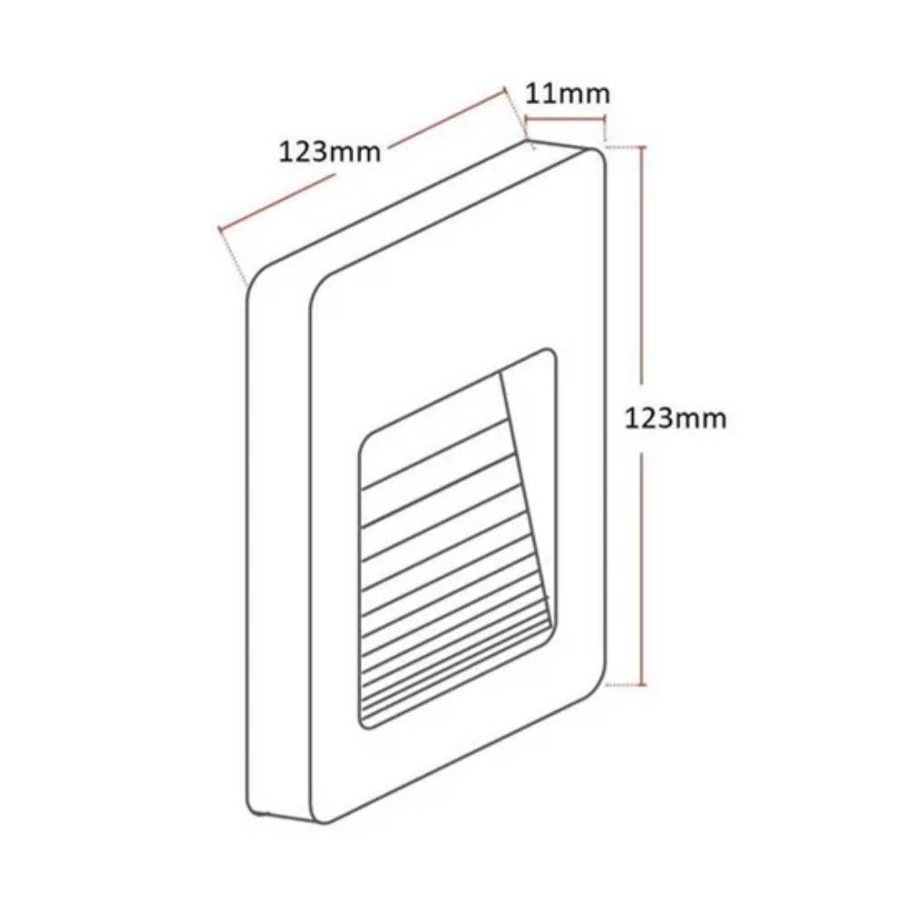 Luminária Balizador de Sobrepor Avant Elegance 2W 3000K Branco - 181550572