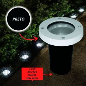 Luminária de Embutir RioPrelustres Solo sem Grade Preto - 11362