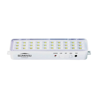 Luminária de Emergência LED Blumenau 1W Bivolt Branco - 40030034