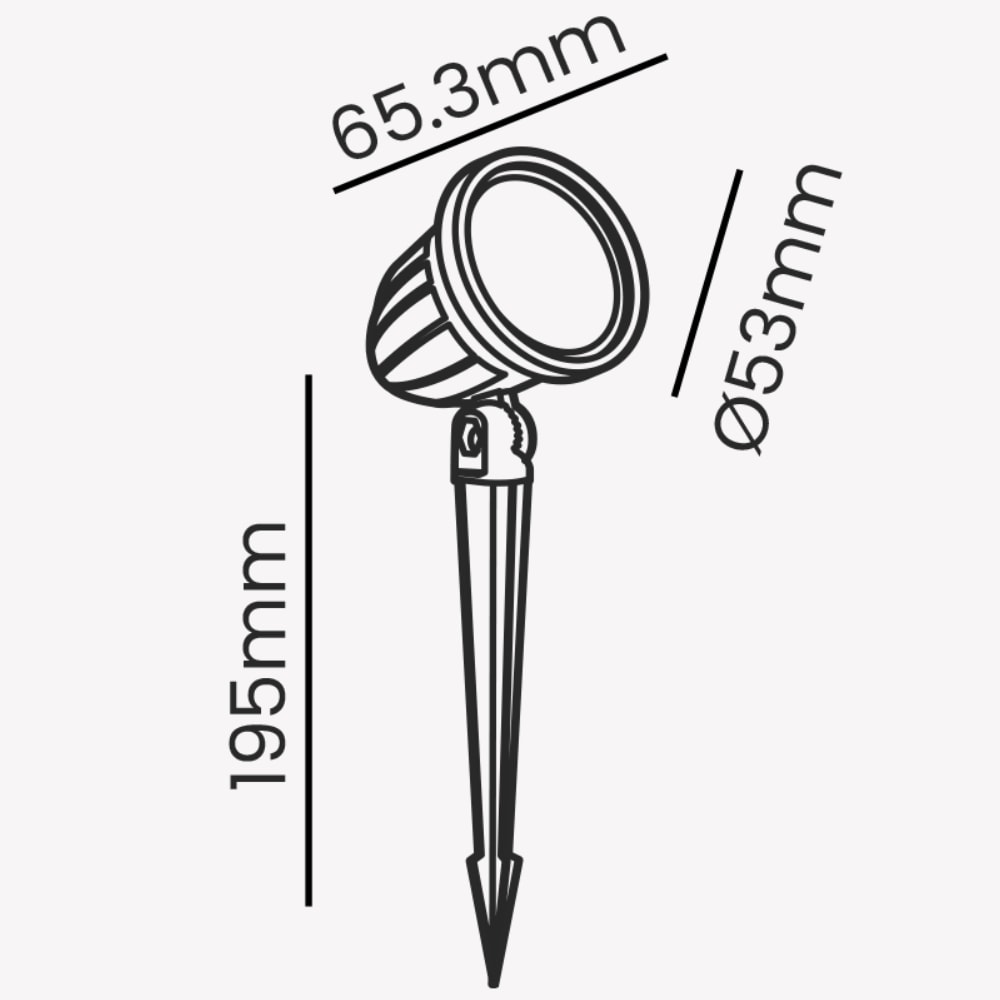 Luminária de Jardim Espeto Led Opus 8W 3000K Preto - 87487