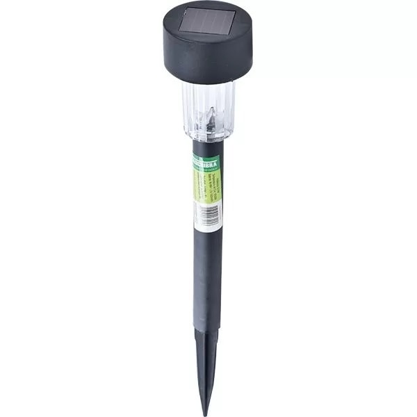 Luminária de Jardim Espeto LED Solar Taschibra Deco 07 6000K Preto